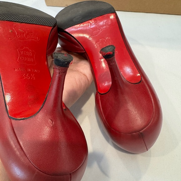 Authentic Christian Louboutin D’Orsay Red Heels - Picture 11 of 13